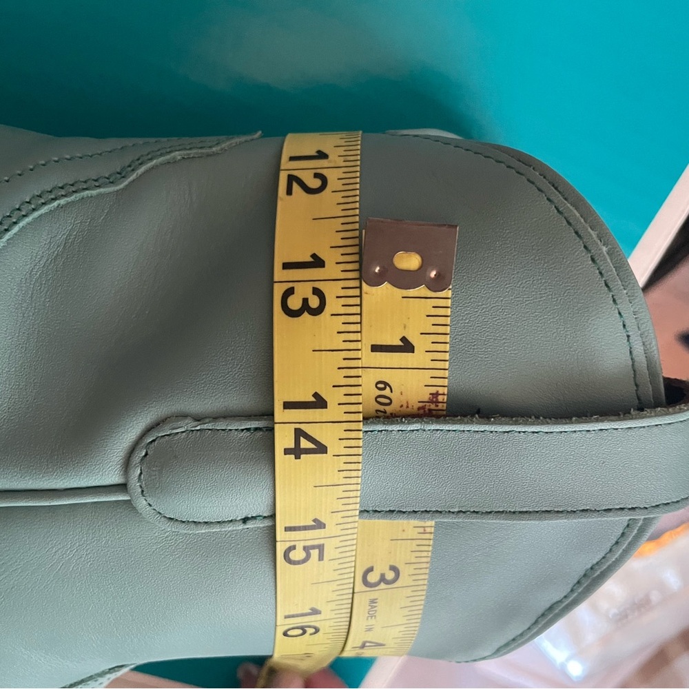 Lane.Turquoise Blue Ankle Boots W. Gorgeous. Leather. Size 8.5 NWT Brand New - Picture 11 of 12